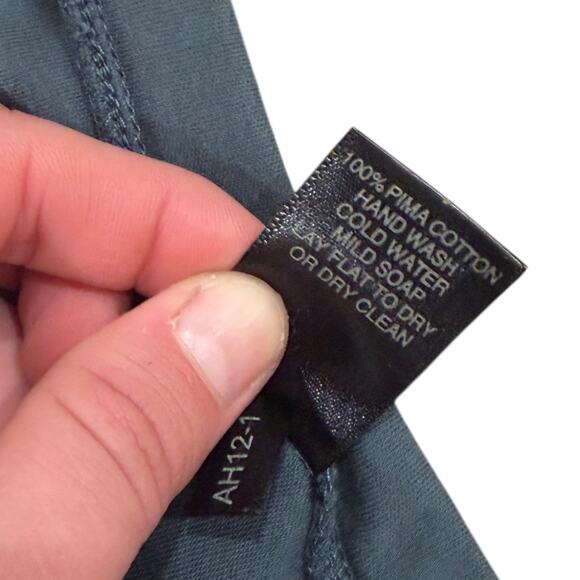 Peruvian Connection Pima Flared Skirt In Gray - Picture 4 of 7